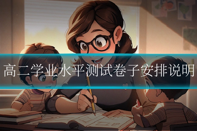 高二学业水平测试卷子安排说明