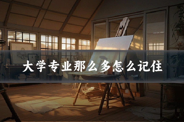 大学专业那么多怎么记住