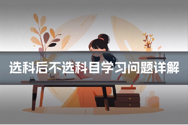 选科后不选科目学习问题详解