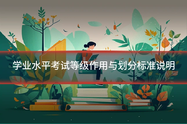 学业水平考试等级作用与划分标准说明