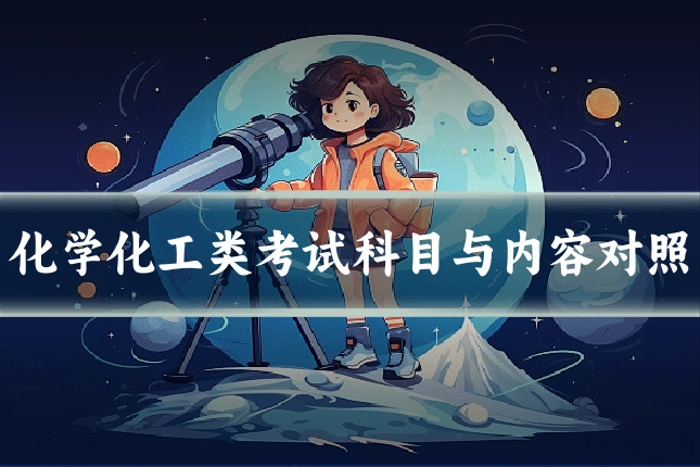 化学化工类考试科目与内容对照