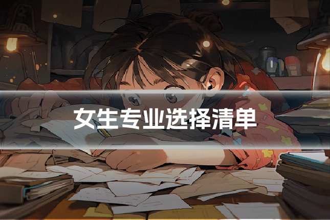 女生专业选择清单