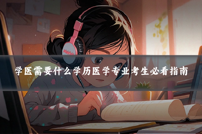 学医需要什么学历医学专业考生必看指南