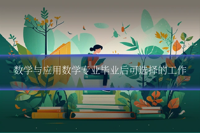 数学与应用数学专业毕业后可选择的工作