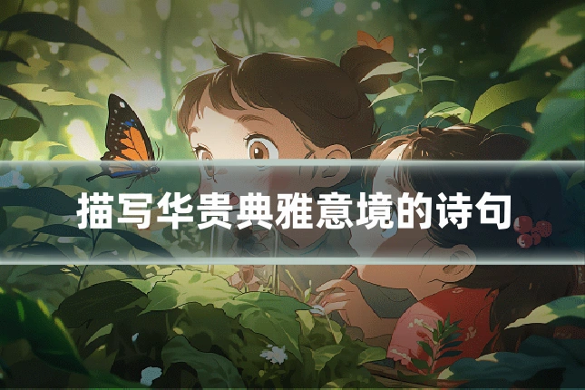 描写华贵典雅意境的诗句