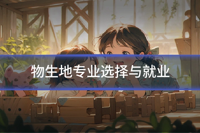 物生地专业选择与就业