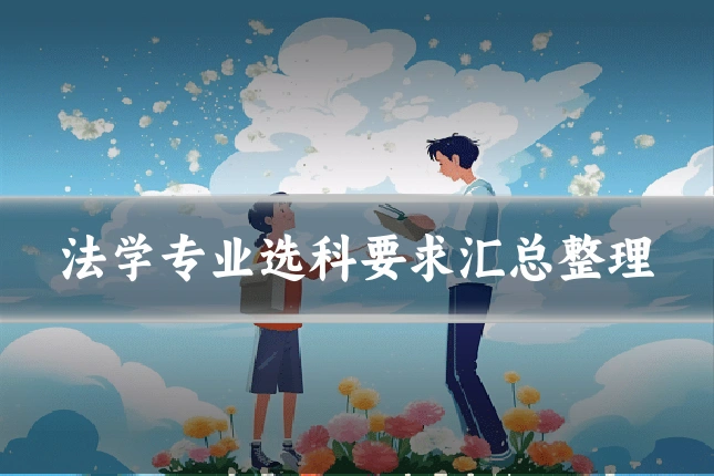 法学专业选科要求汇总整理