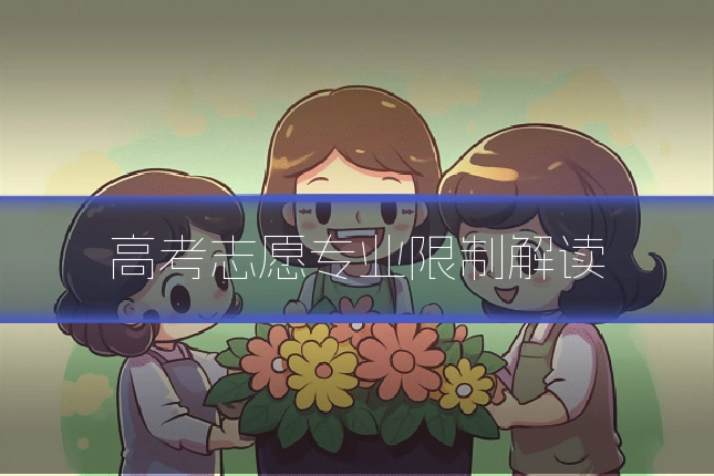 高考志愿专业限制解读