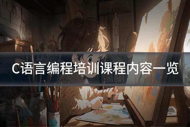 C语言编程培训课程内容一览