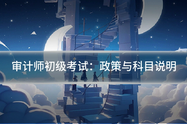 审计师初级考试：政策与科目说明