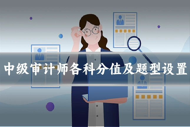 中级审计师各科分值及题型设置