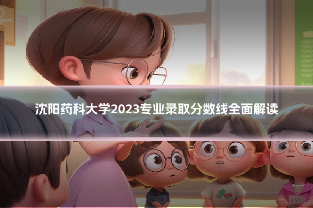 沈阳药科大学2023专业录取分数线全面解读