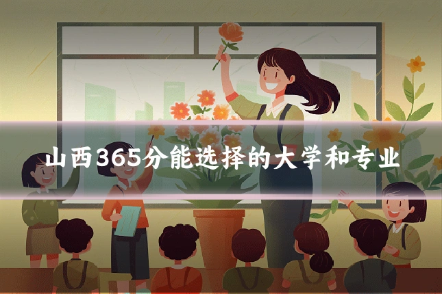 山西365分能选择的大学和专业