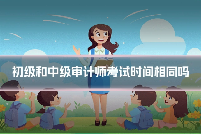 初级和中级审计师考试时间相同吗