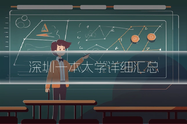 深圳一本大学详细汇总