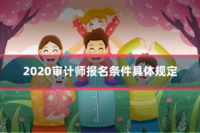2020审计师报名条件具体规定