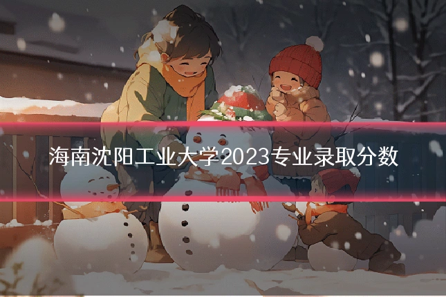 海南沈阳工业大学2023专业录取分数
