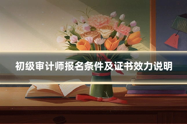 初级审计师报名条件及证书效力说明