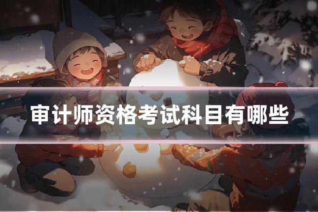 审计师资格考试科目有哪些