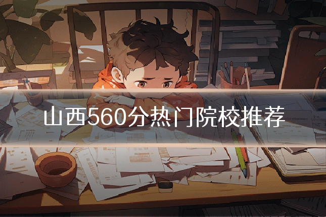 山西560分热门院校推荐