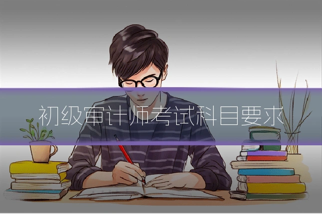 初级审计师考试科目要求