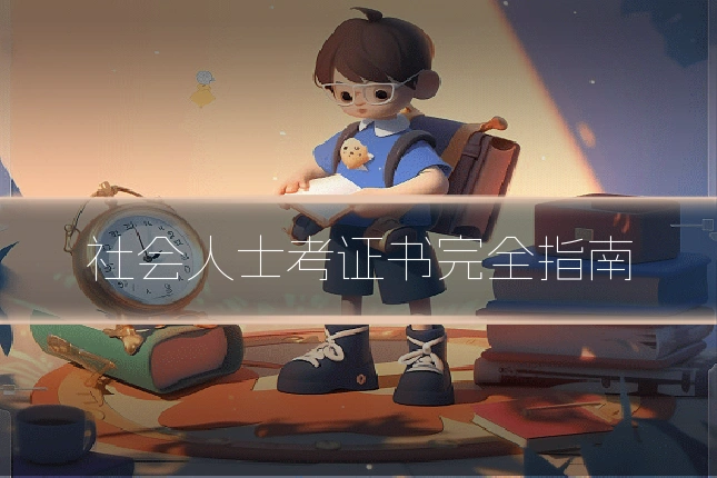 社会人士考证书完全指南