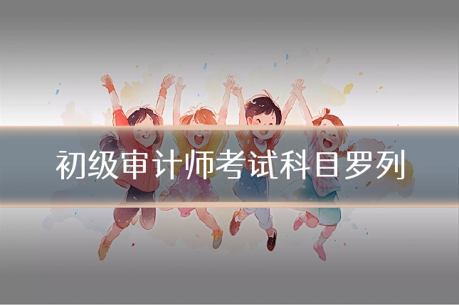 初级审计师考试科目罗列