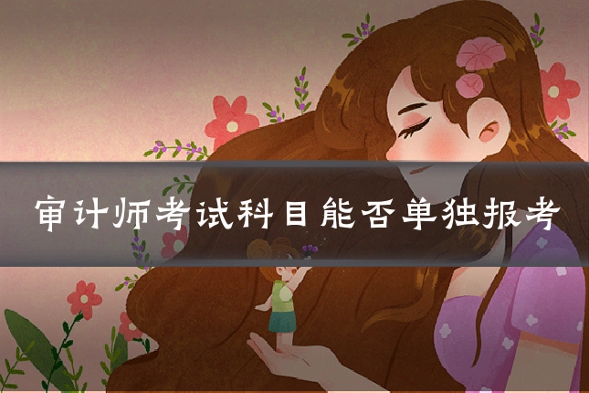 审计师考试科目能否单独报考