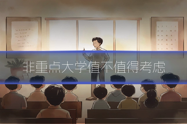 非重点大学值不值得考虑