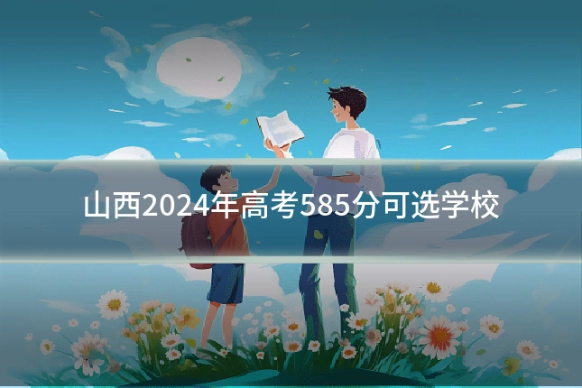 山西2024年高考585分可选学校
