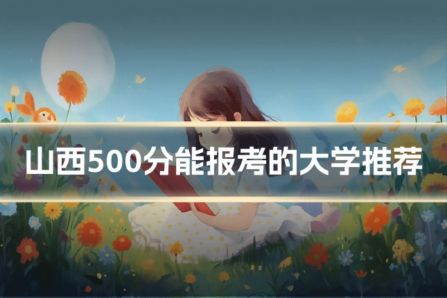 山西500分能报考的大学推荐