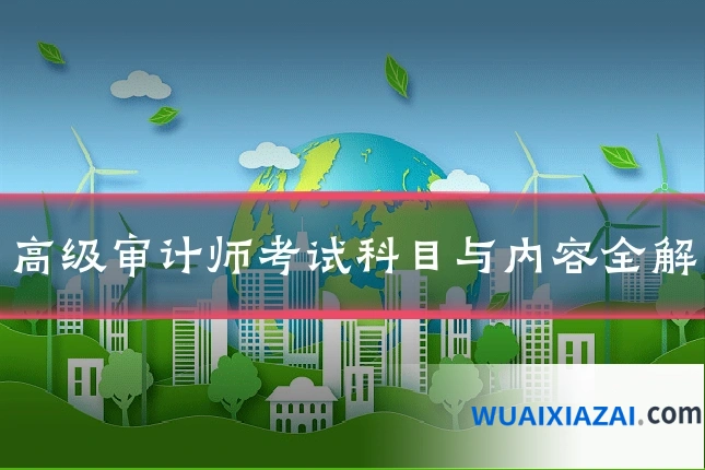 高级审计师考试科目与内容全解