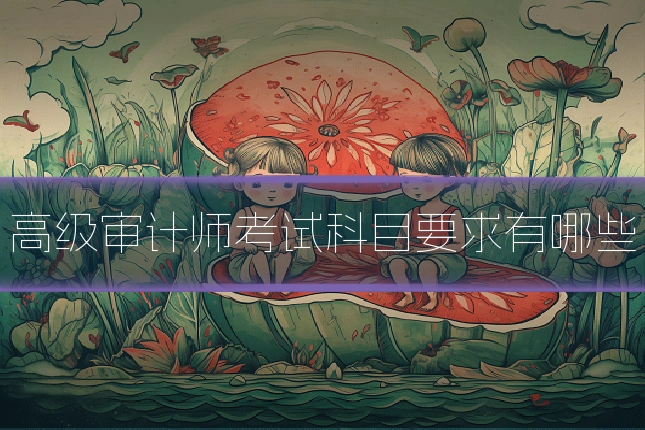 高级审计师考试科目要求有哪些