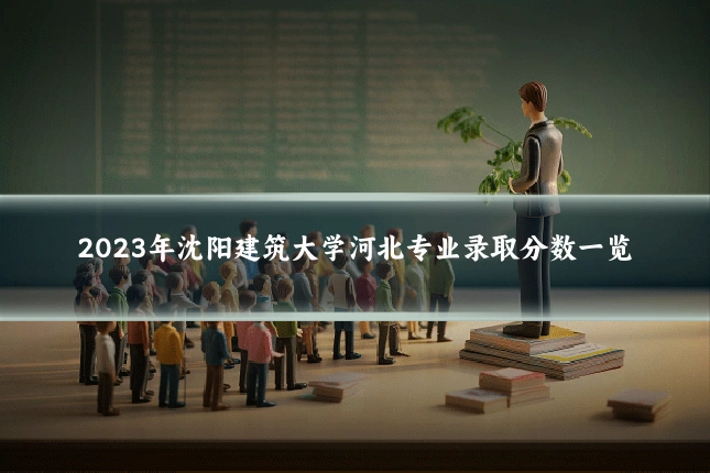 2023年沈阳建筑大学河北专业录取分数一览