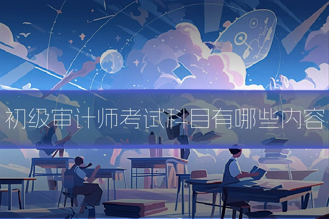 初级审计师考试科目有哪些内容