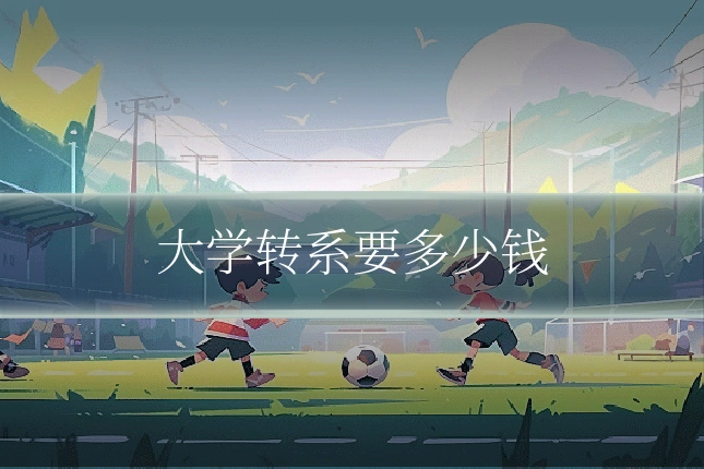 大学转系要多少钱