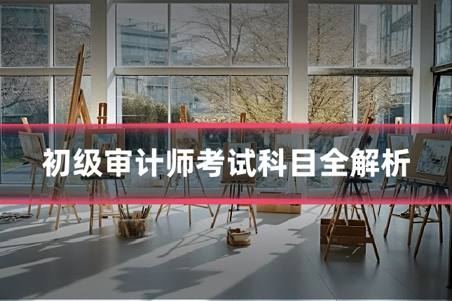 初级审计师考试科目全解析