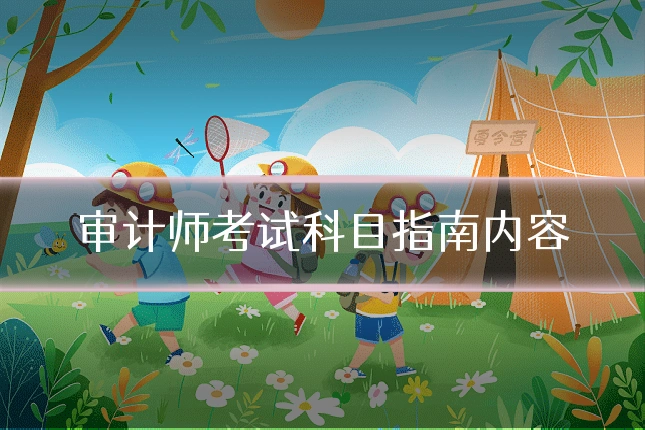 审计师考试科目指南内容