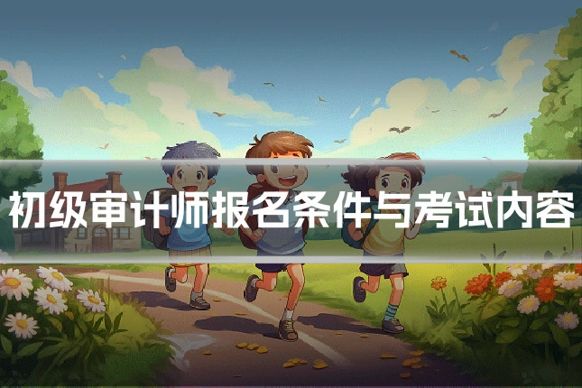 初级审计师报名条件与考试内容