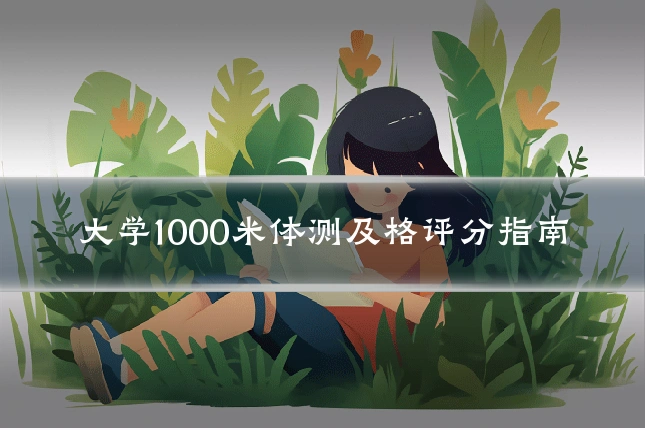 大学1000米体测及格评分指南