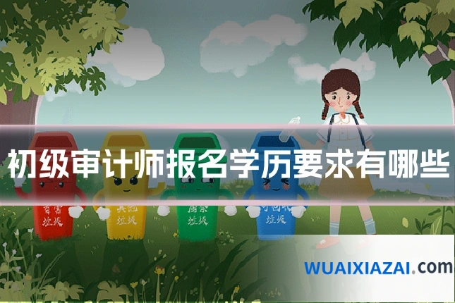 初级审计师报名学历要求有哪些