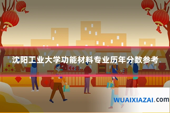 沈阳工业大学功能材料专业历年分数参考