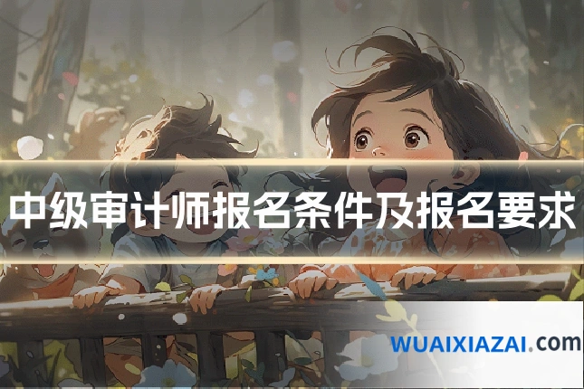中级审计师报名条件及报名要求
