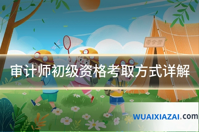 审计师初级资格考取方式详解