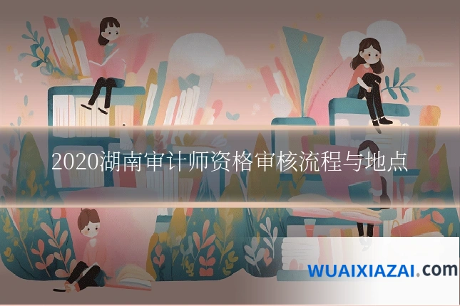 2020湖南审计师资格审核流程与地点