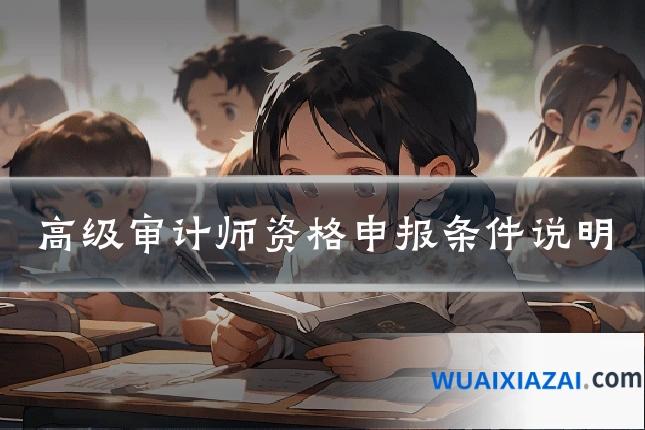 高级审计师资格申报条件说明