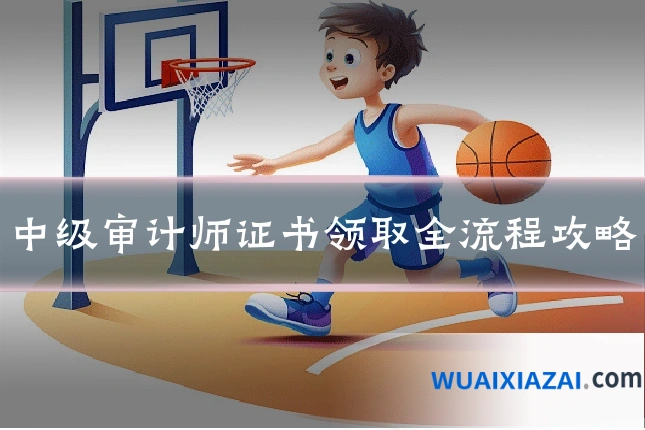 中级审计师证书领取全流程攻略
