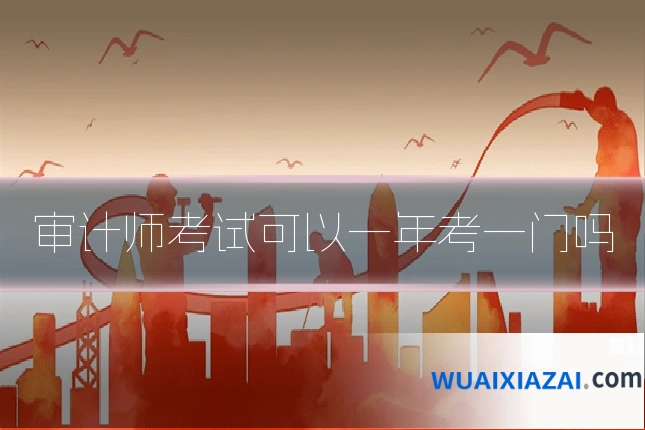 审计师考试可以一年考一门吗