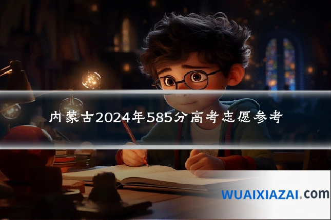 内蒙古2024年585分高考志愿参考