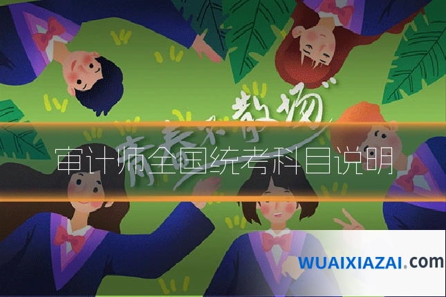 审计师全国统考科目说明